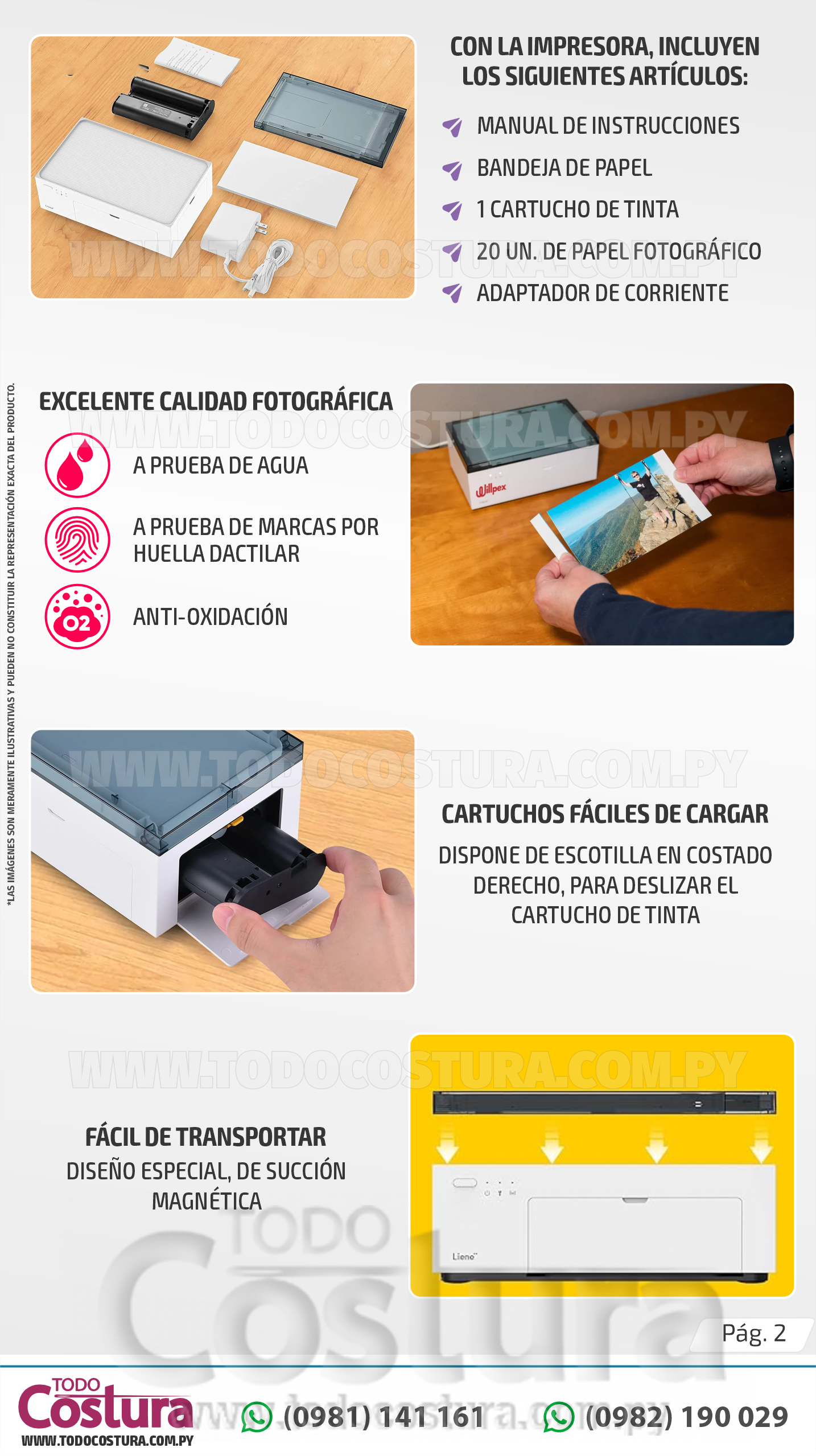 IMPRESORA DE FOTOS WILLPEX SMART PHOTO